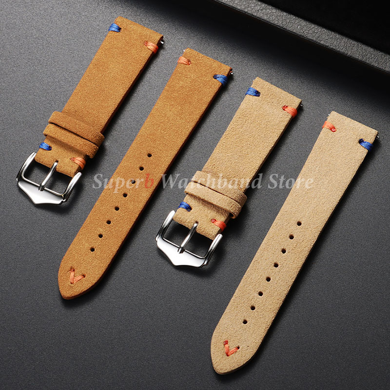Suede Leather Watch Strap 18mm - Suede Strap Watch reseña y precio