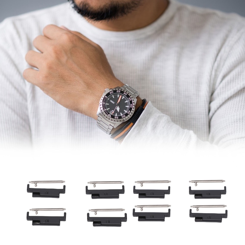 4 Pairs Metal Metal Watch Band - Strap Change Adapter reseña y precio