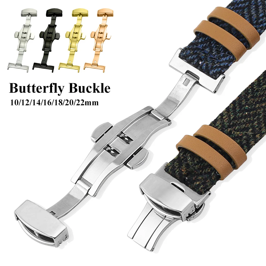 Stainless Steel Butterfly Fold - Rubber Strap Diver reseña y precio