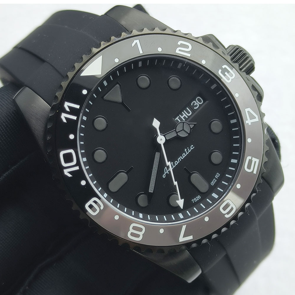 40MM NH36 Watch Black Men's St - Stainless Bracelet Diver reseña y precio