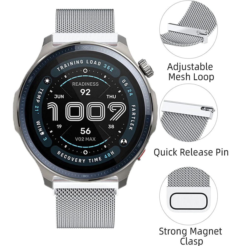 20mm 22mm Milanese Loop Strap  - Milanese Loop Magnetic reseña y precio