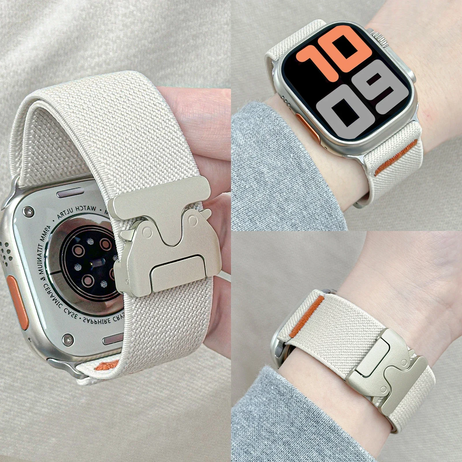 Nylon Strap for Apple Watch ba - Parachute Strap Elastic reseña y precio