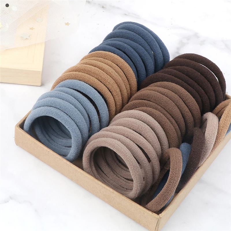 50PCS/Set Women Girls Basic Ha - Silicone Band Women reseña y precio