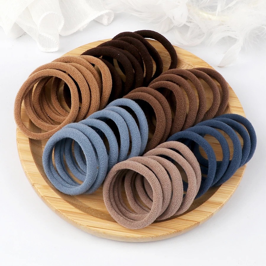 50PCS/Set Women Girls Basic Ha - Silicone Band Women reseña y precio