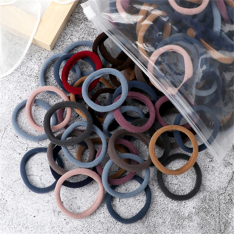 50PCS/Set Women Girls Basic Ha - Silicone Band Women reseña y precio