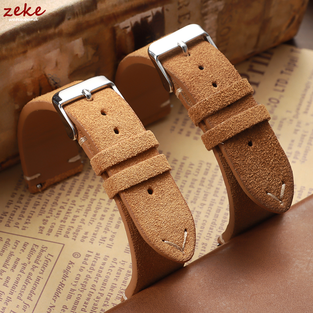 Vintage Soft Suede Leather Str - Suede Strap Watch reseña y precio