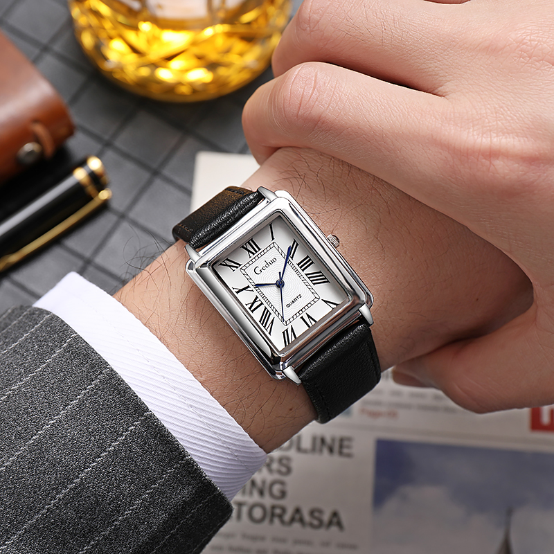 New Fashion Luxury Designer Re - Leather Watch Band Men reseña y precio