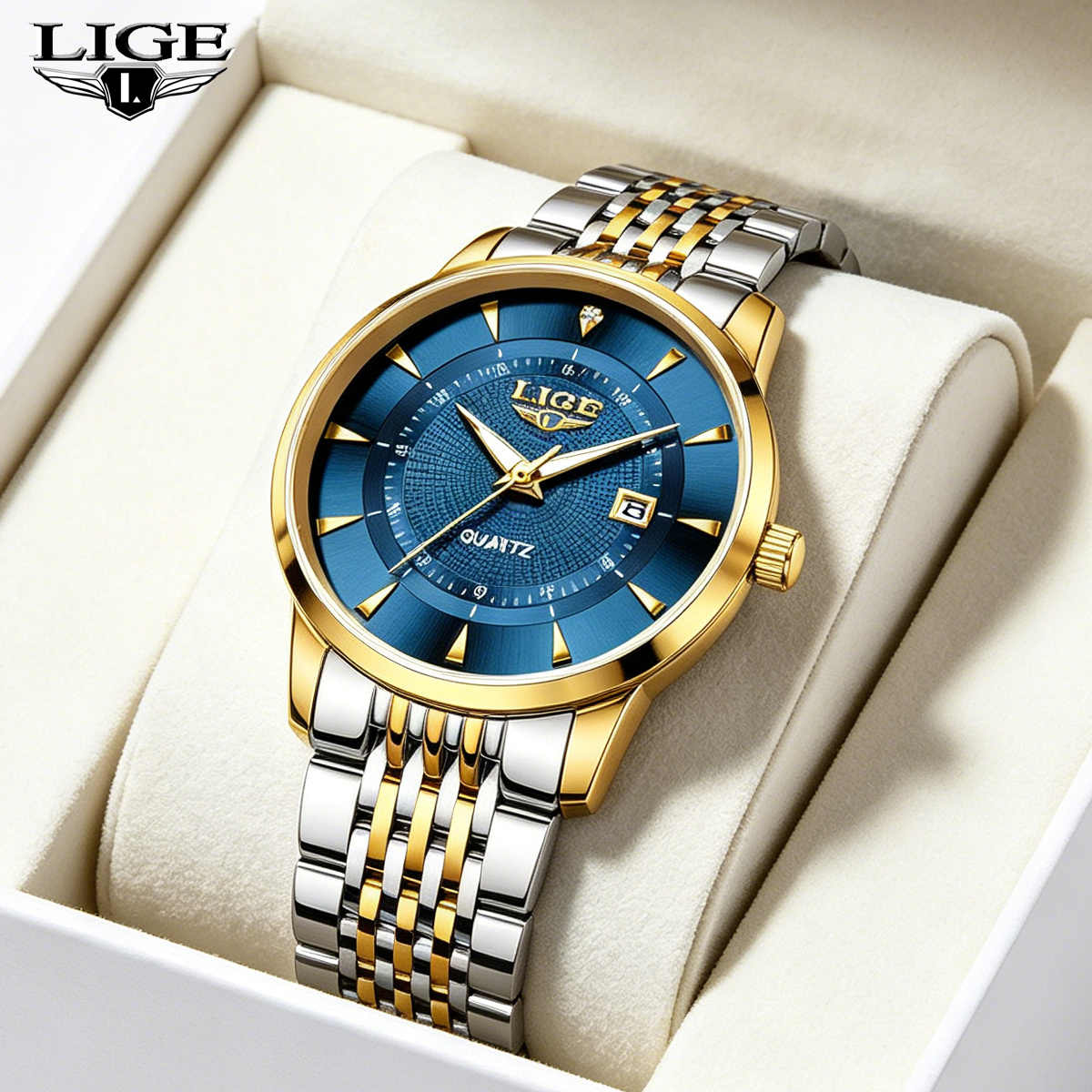 LIGE New 2025 Luxury Man Watch - Stainless Bracelet Diver reseña y precio