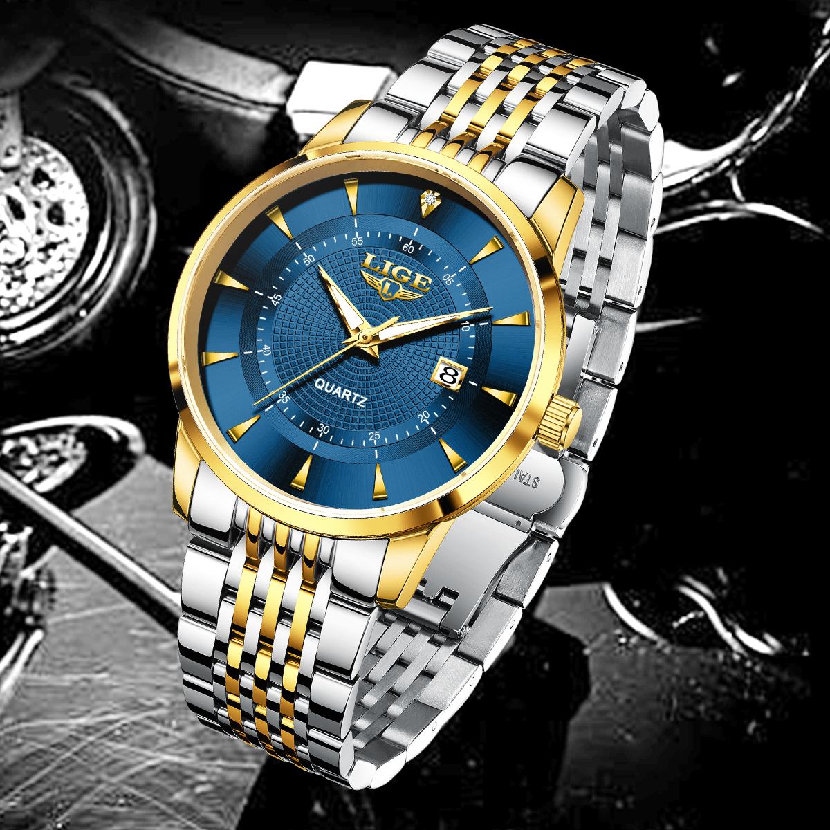 LIGE New 2025 Luxury Man Watch - Stainless Bracelet Diver reseña y precio