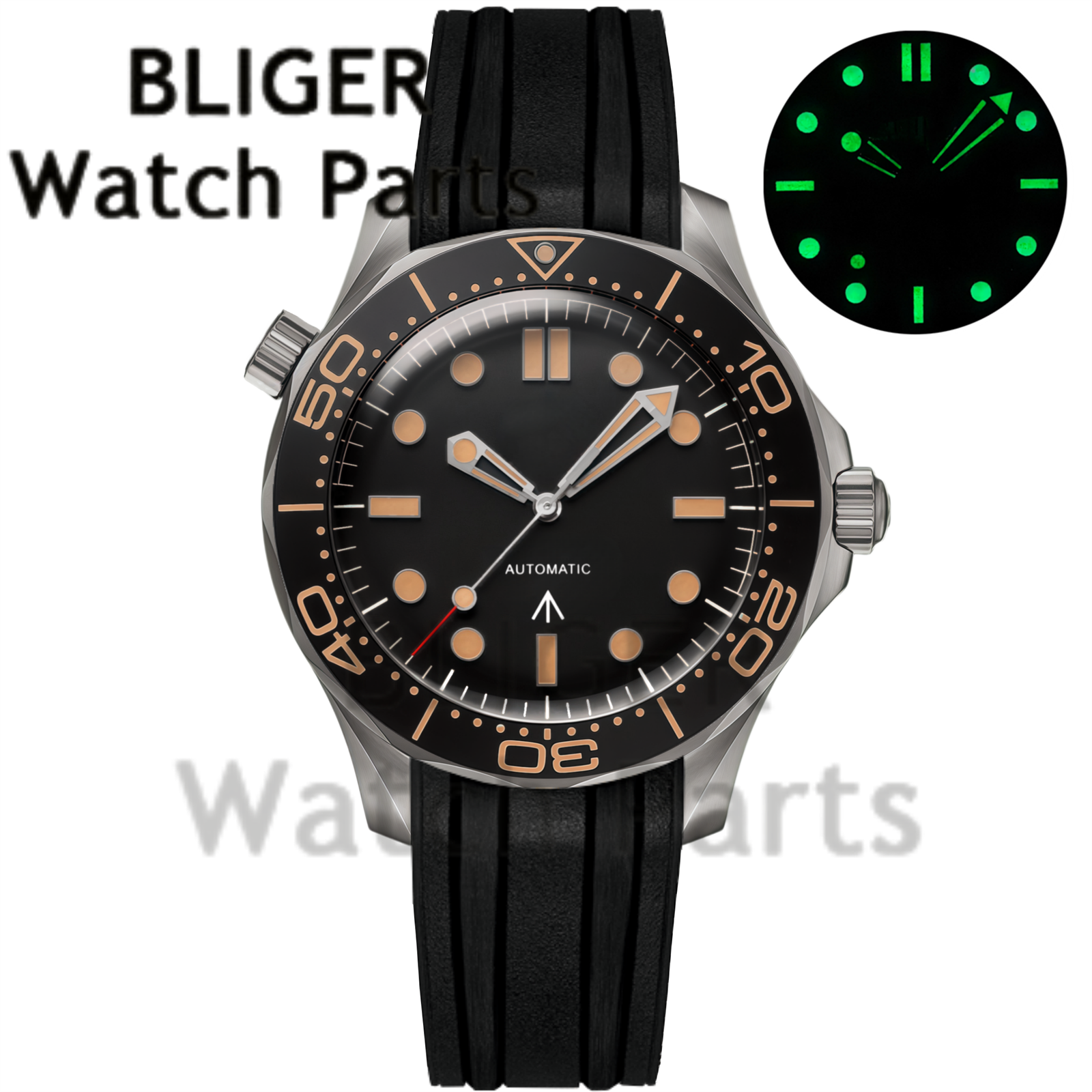 Customizable DIY 41mm Titanium - Stainless Bracelet Diver reseña y precio