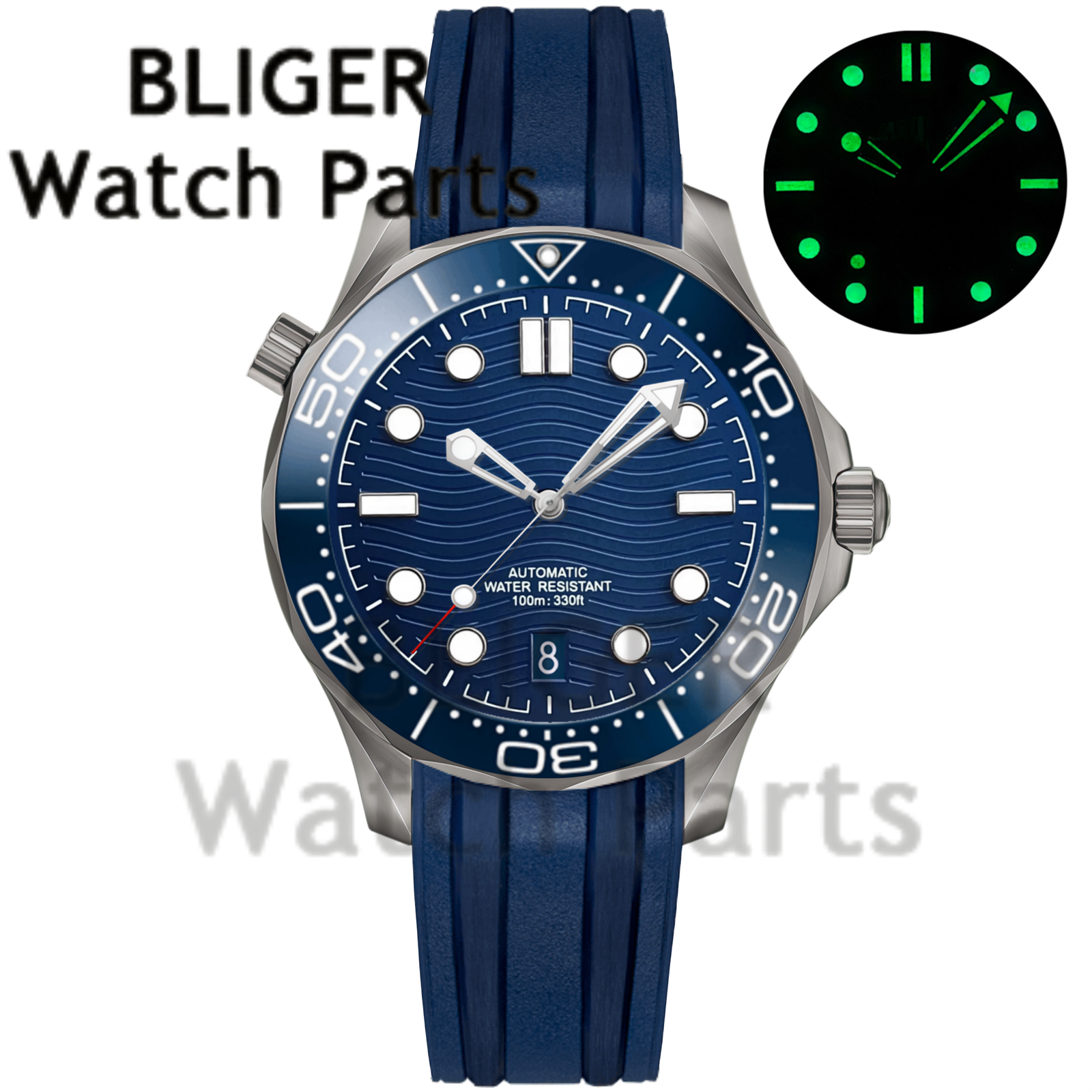 Customizable DIY 41mm Titanium - Stainless Bracelet Diver reseña y precio
