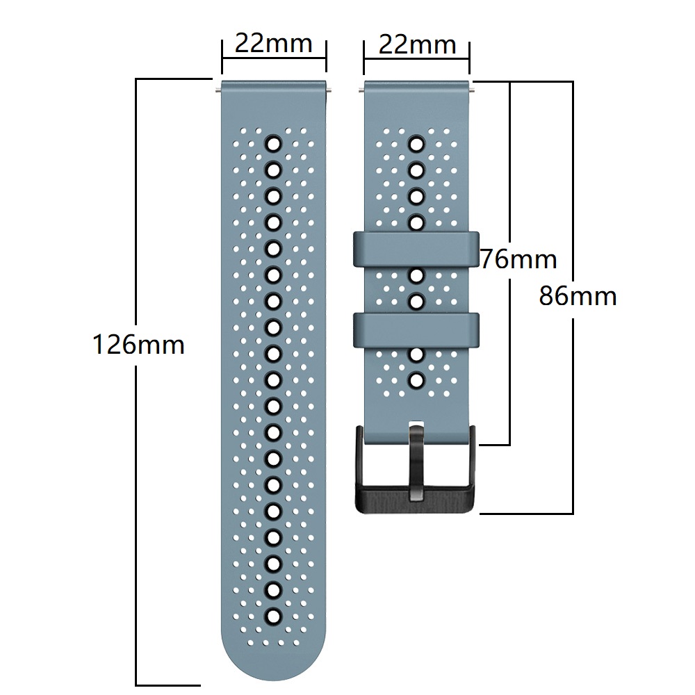 22mm Silicone Band For COROS P - Silicone Watch Band 22Mm reseña y precio