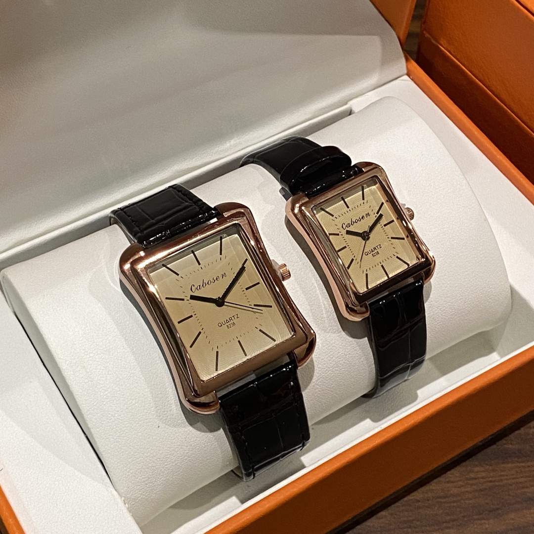 Couple Watch Quartz Movement B - Leather Watch Band Men reseña y precio