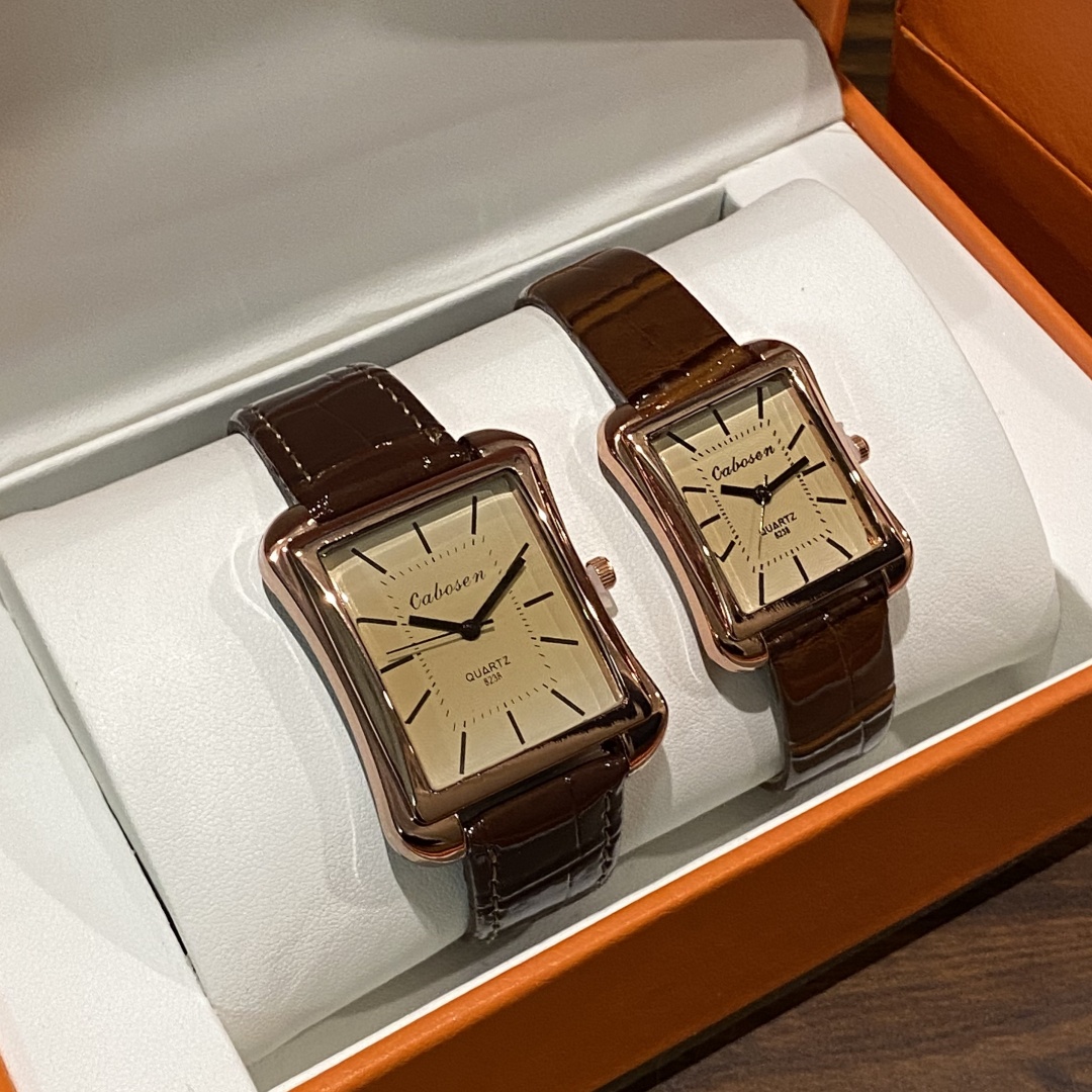 Couple Watch Quartz Movement B - Leather Watch Band Men reseña y precio