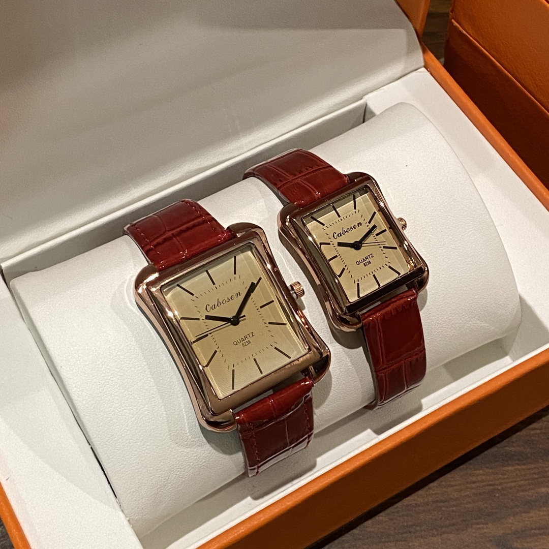 Couple Watch Quartz Movement B - Leather Watch Band Men reseña y precio