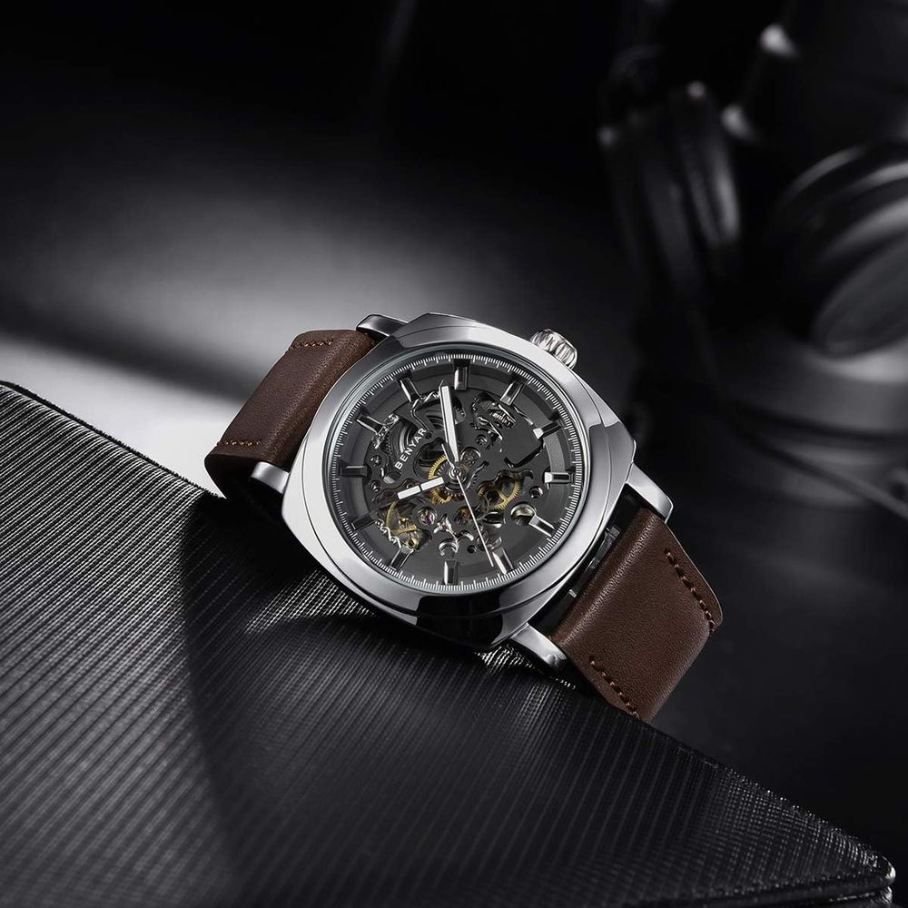 Men's 45mm Automatic Mechanica - Canvas Strap Watch reseña y precio