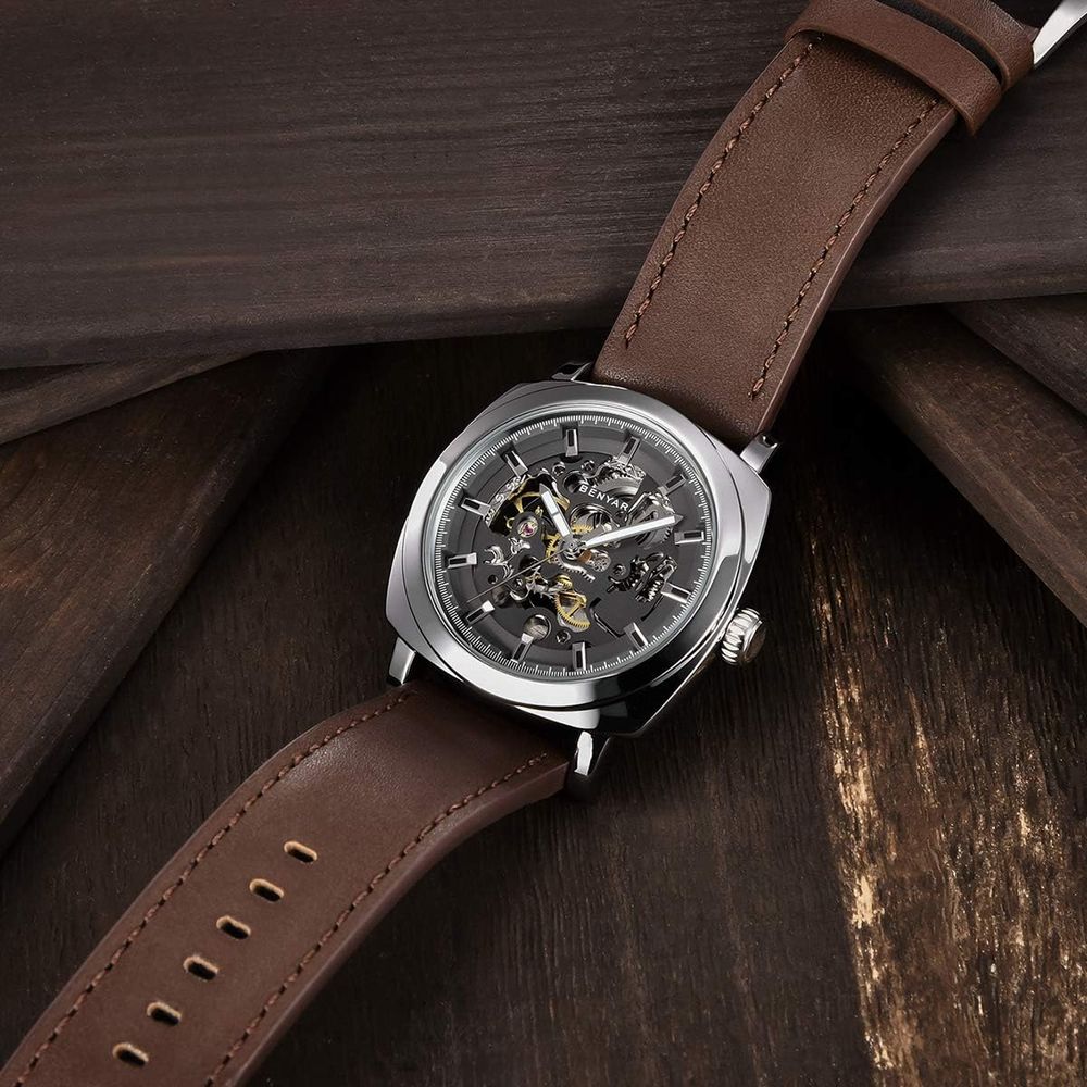 Men's 45mm Automatic Mechanica - Canvas Strap Watch reseña y precio