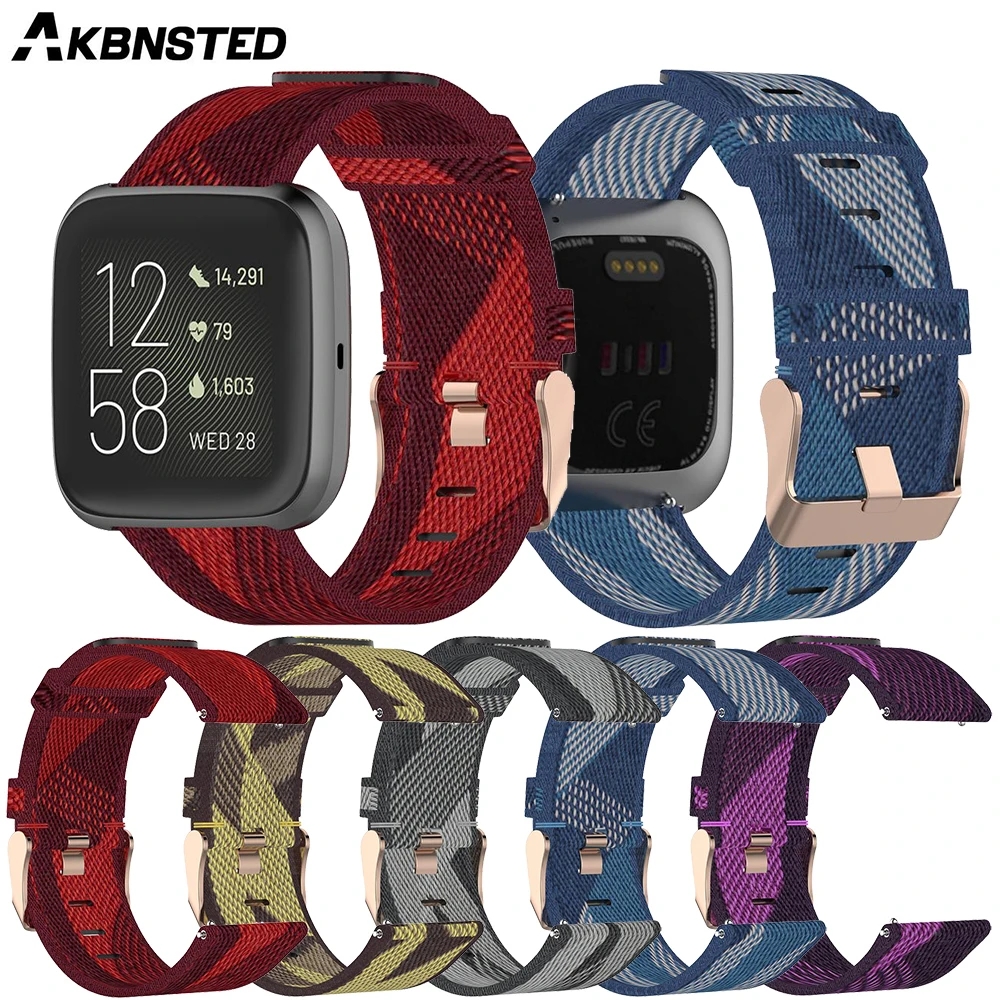 AKBNSTED 22MM Camouflage Nylon - Canvas Strap Watch reseña y precio