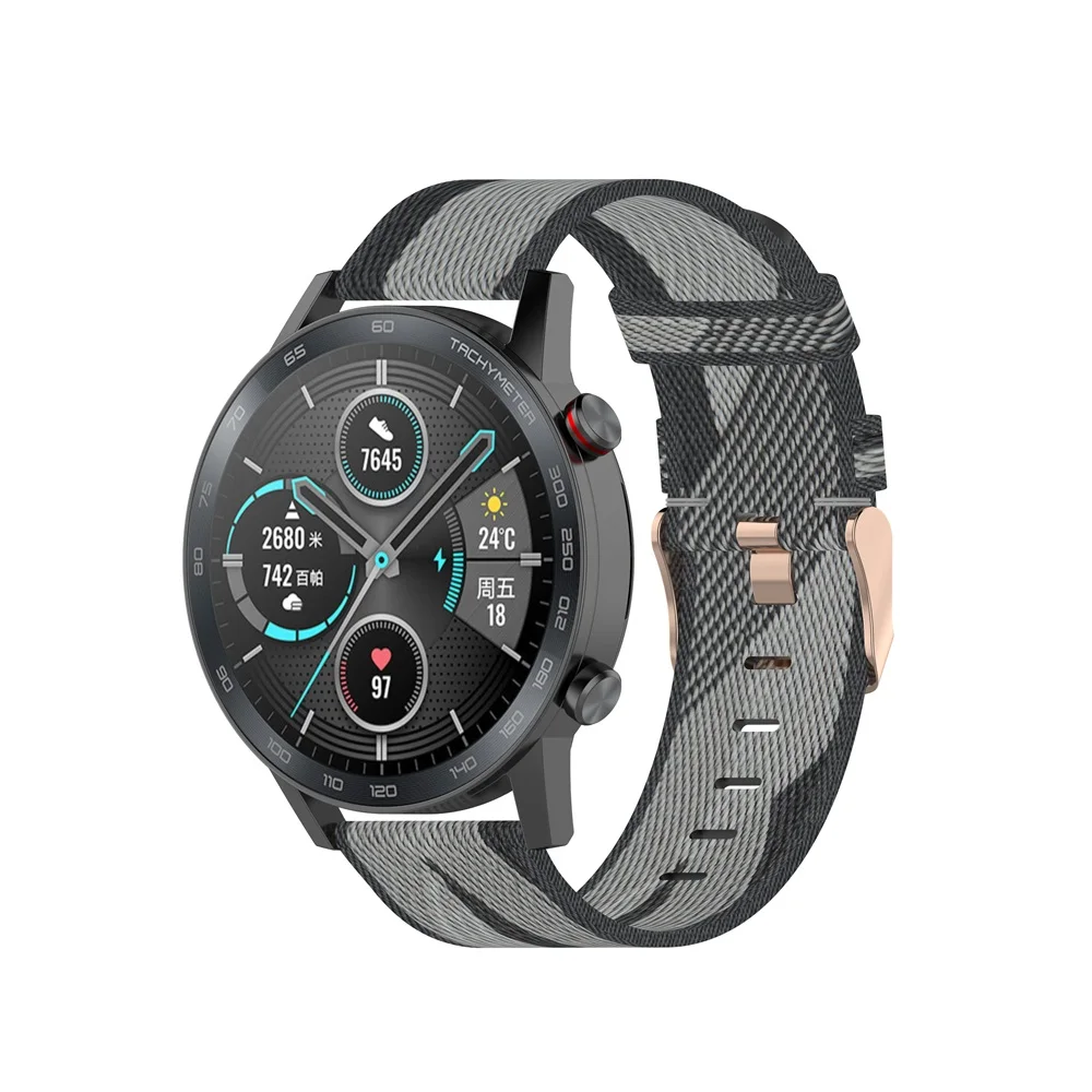 AKBNSTED 22MM Camouflage Nylon - Canvas Strap Watch reseña y precio