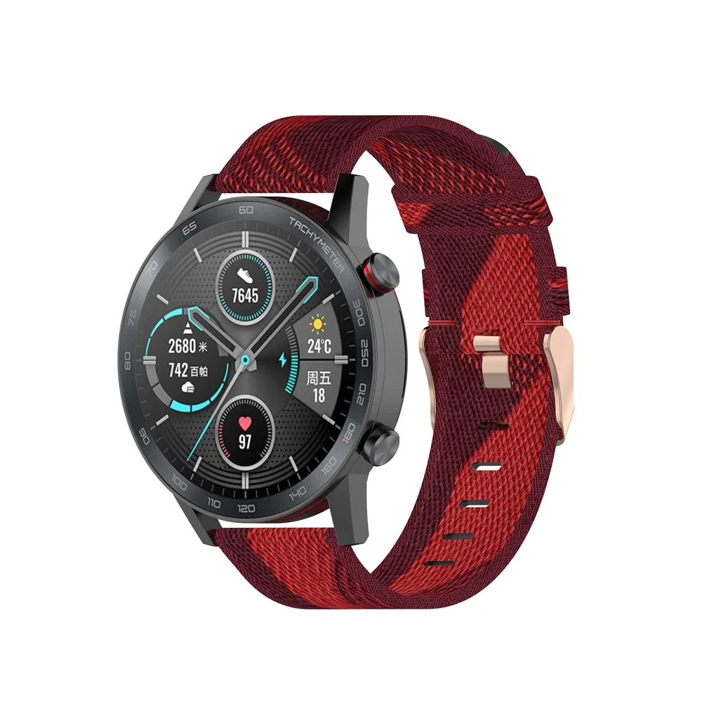 AKBNSTED 22MM Camouflage Nylon - Canvas Strap Watch reseña y precio