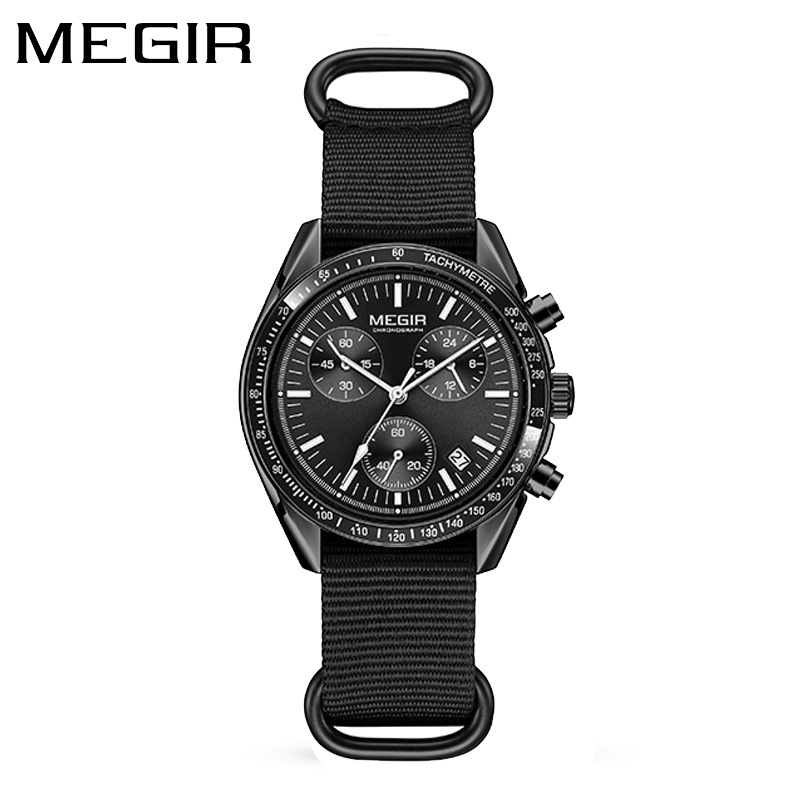 MEGIR 2247 New Luxury Men's Wa - Canvas Strap Watch reseña y precio