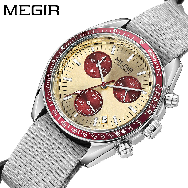 MEGIR 2247 New Luxury Men's Wa - Canvas Strap Watch reseña y precio
