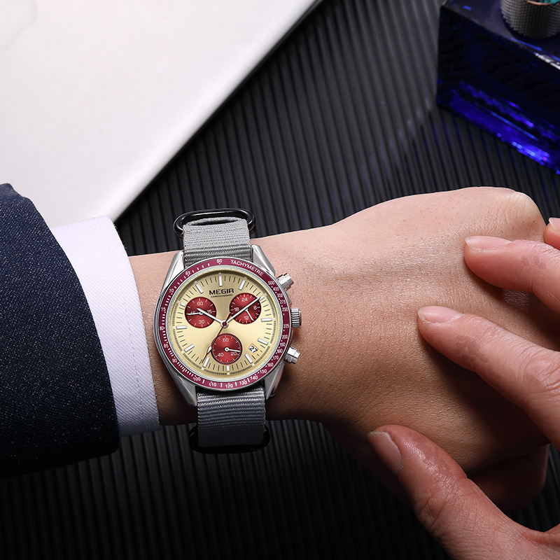 MEGIR 2247 New Luxury Men's Wa - Canvas Strap Watch reseña y precio