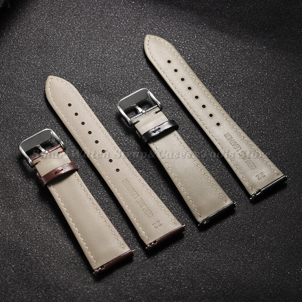 Genuine Leather Wristwatch Ban - Leather Strap Quick Release reseña y precio