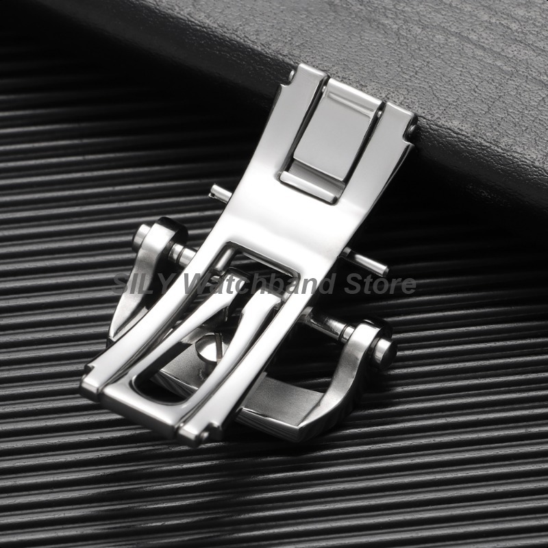 Stainless Steel Deployment But - Butterfly Clasp Deployant reseña y precio