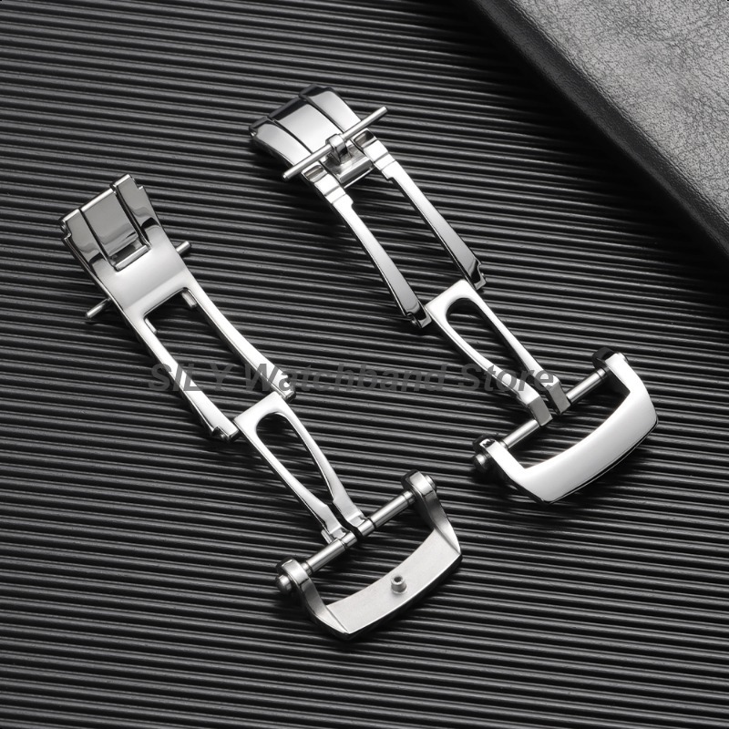 Stainless Steel Deployment But - Butterfly Clasp Deployant reseña y precio