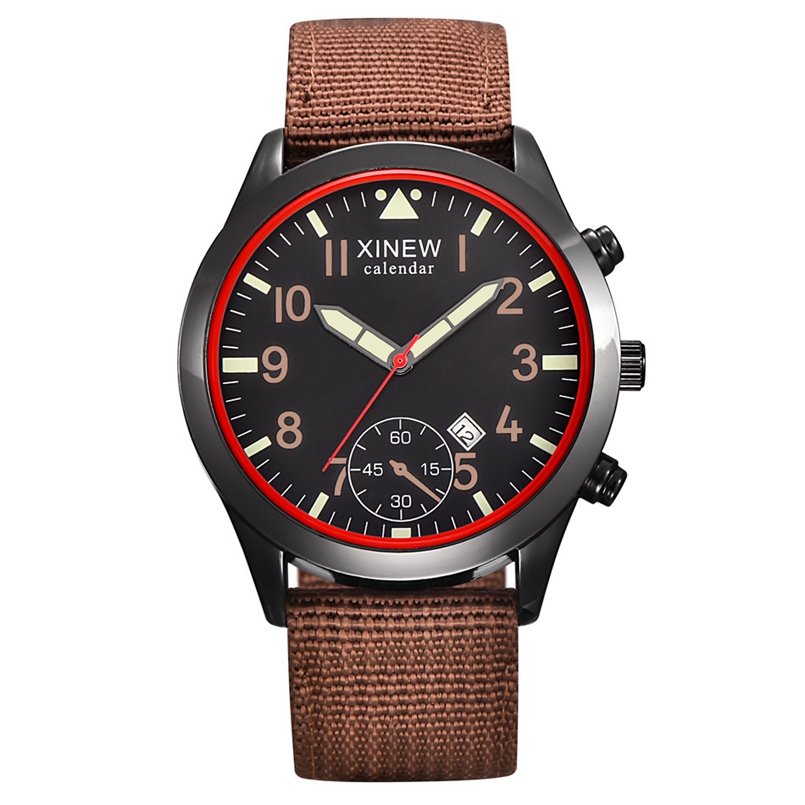 2020 XINEW Watches Men Fashion - Canvas Strap Watch reseña y precio