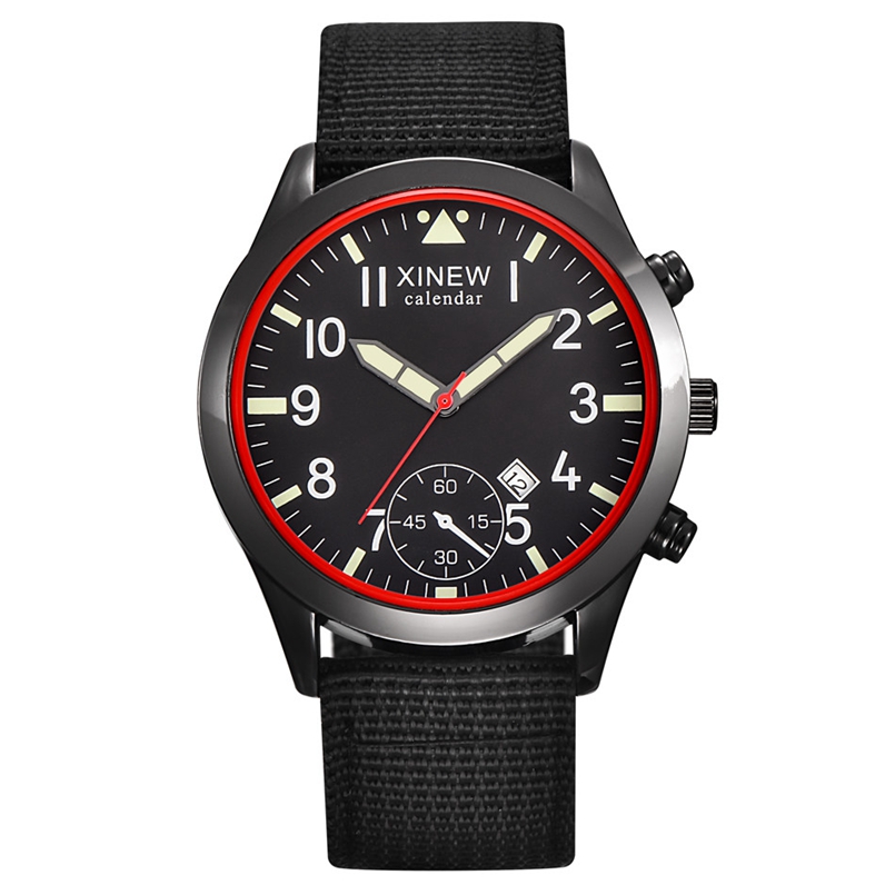 2020 XINEW Watches Men Fashion - Canvas Strap Watch reseña y precio