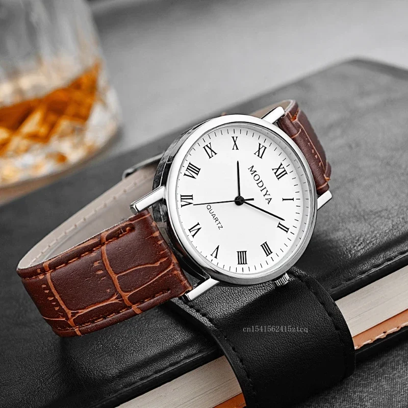 Men's Watches Business Wrist W - Leather Watch Band Men reseña y precio