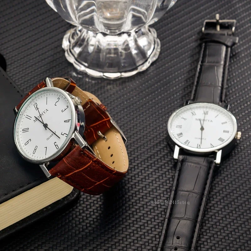 Men's Watches Business Wrist W - Leather Watch Band Men reseña y precio