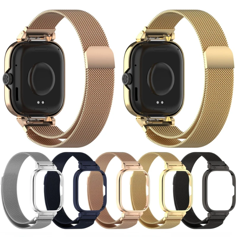 Metal Case+Milanese Loop Strap - Milanese Loop Magnetic reseña y precio