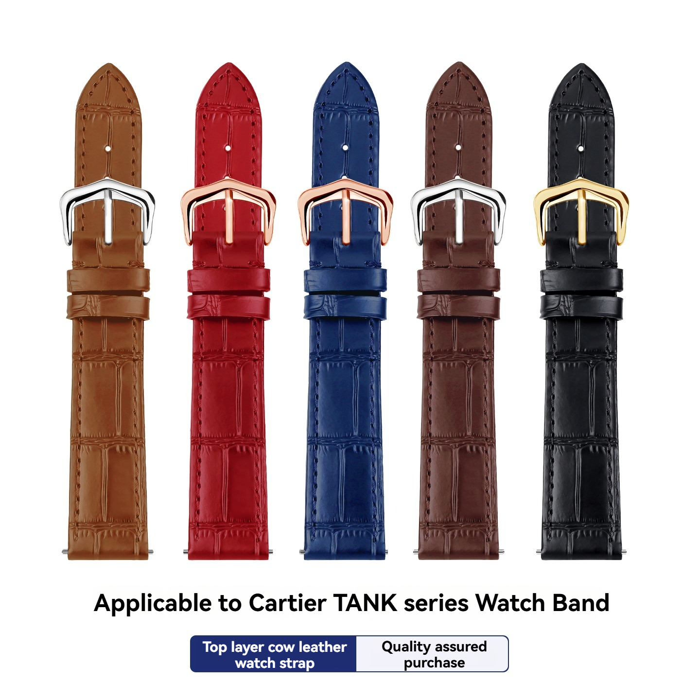 15mm 17mm 18mm 20mm Genuine Le - Leather Strap Quick Release reseña y precio