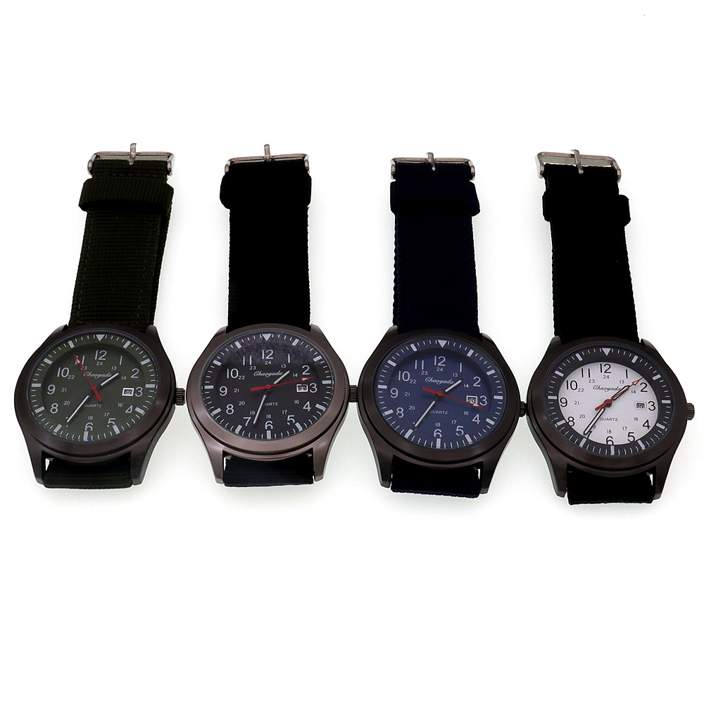 Luxury Men's Quartz Watch Spor - Canvas Strap Watch reseña y precio