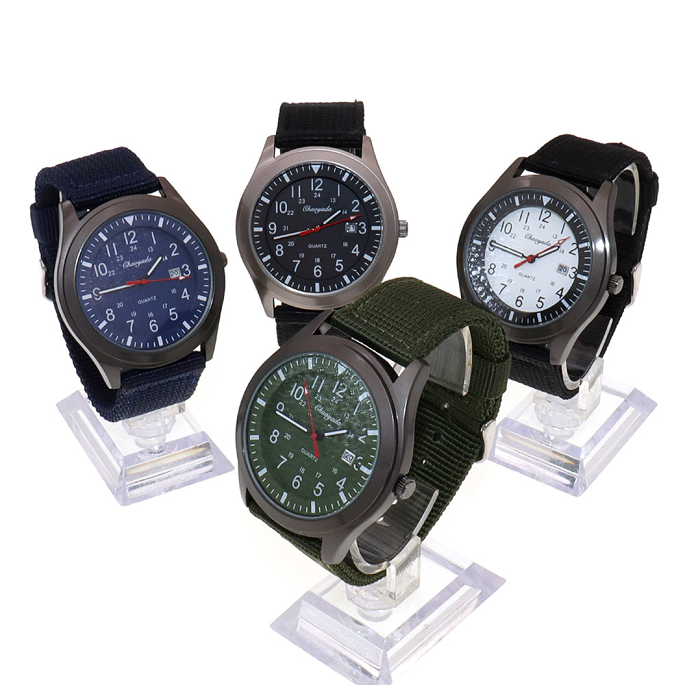 Luxury Men's Quartz Watch Spor - Canvas Strap Watch reseña y precio