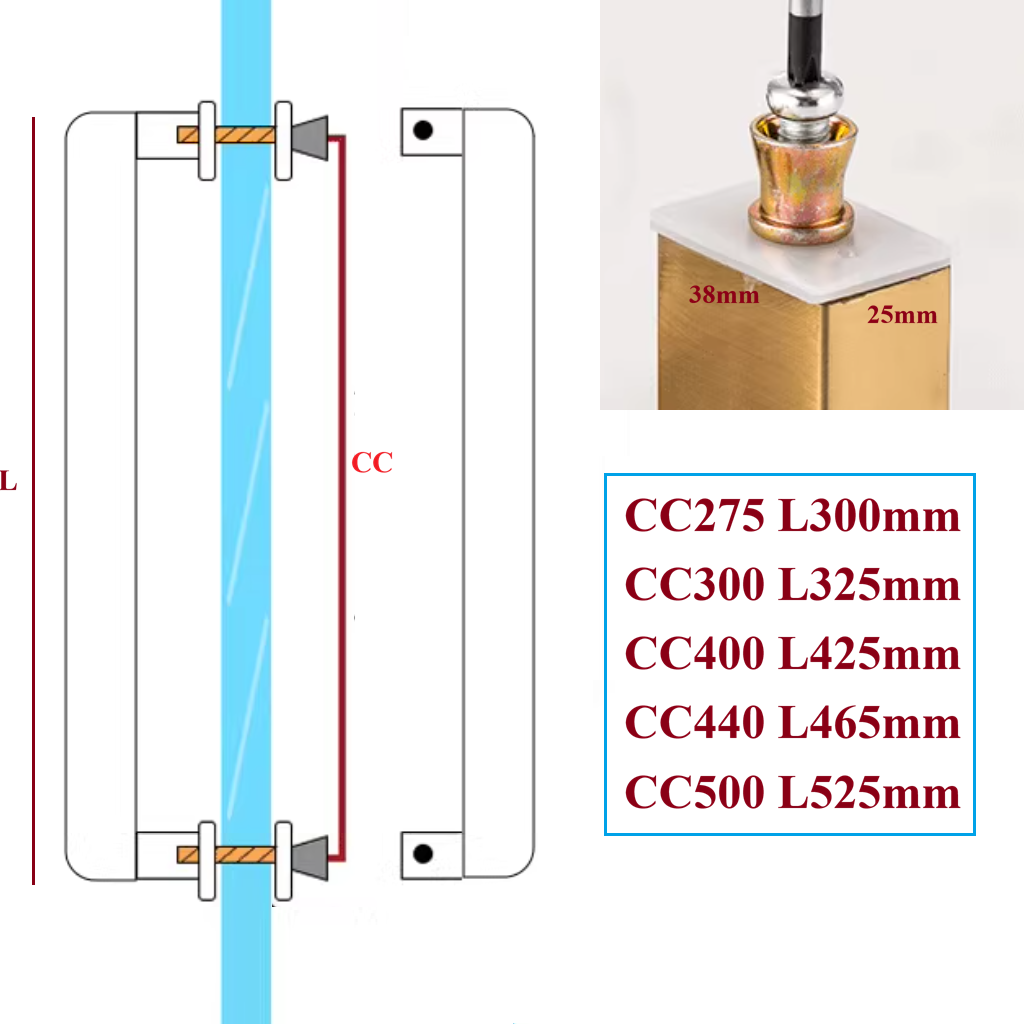 1Pc Stainless Steel Entry Glas - Curved Spring Bar reseña y precio
