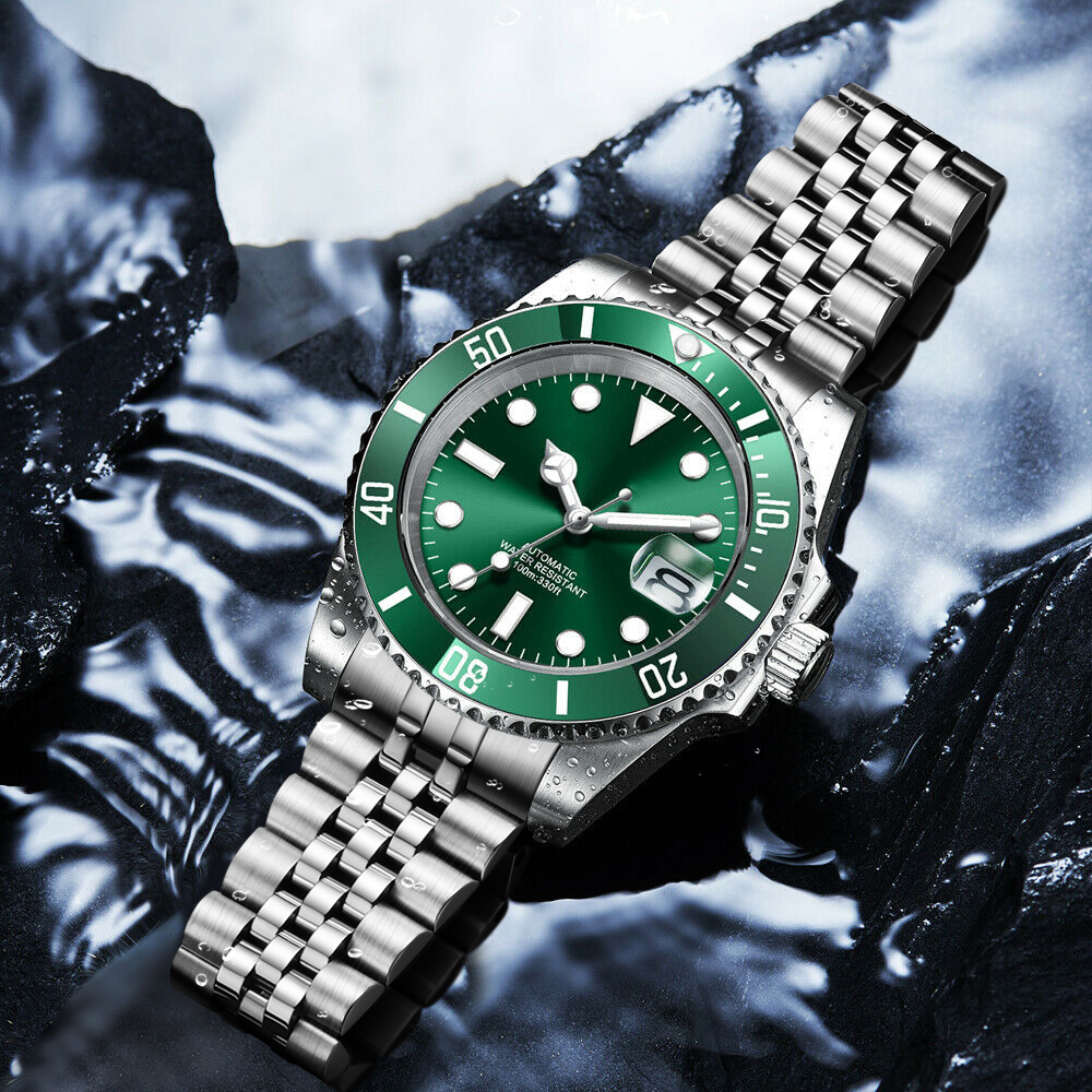 DIY Logo 40MM Dive Watch NH35  - Stainless Bracelet Diver reseña y precio