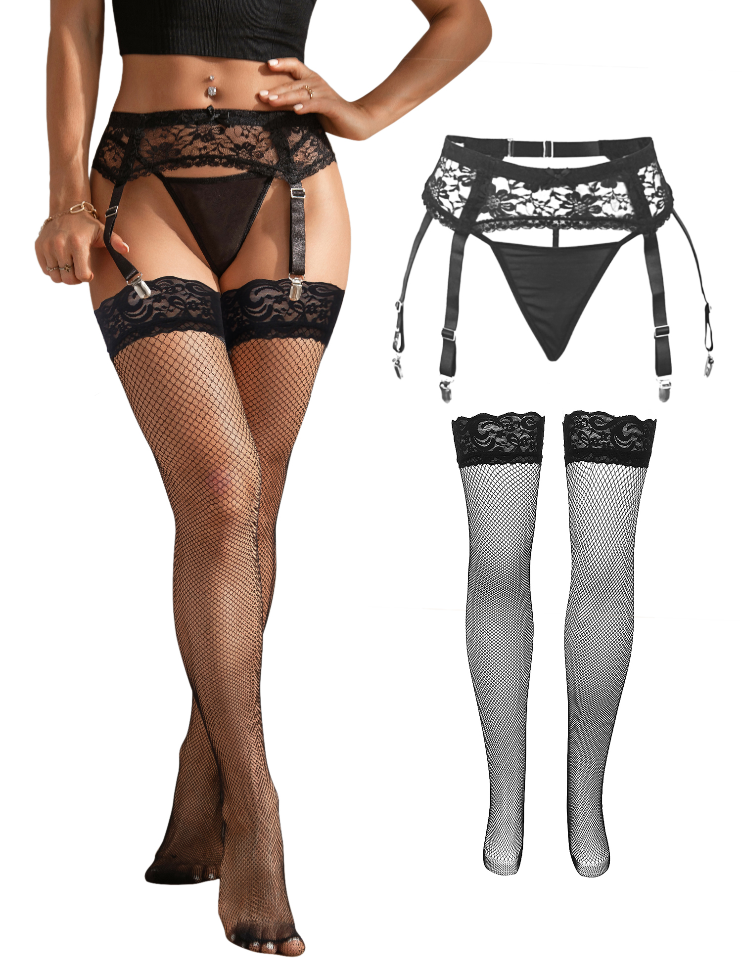 Comeondear Women Floral Lace G - Mesh Strap Metal reseña y precio