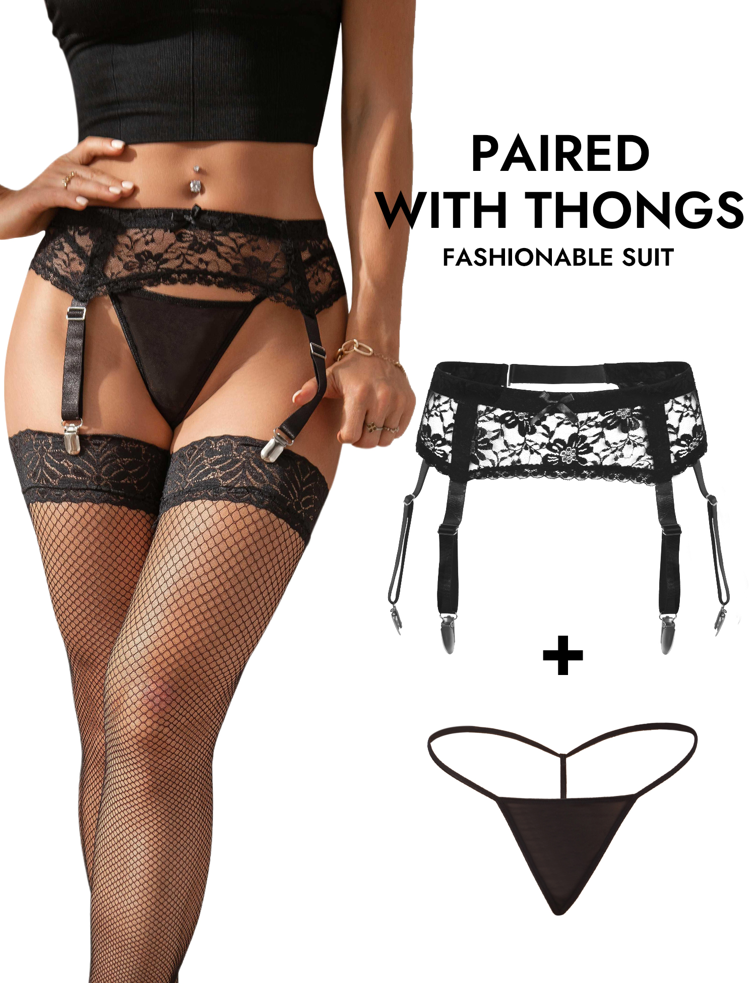 Comeondear Women Floral Lace G - Mesh Strap Metal reseña y precio