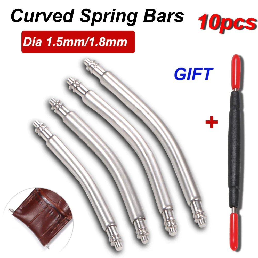 10pcs Curved End Spring Bar Di - Curved Spring Bar reseña y precio
