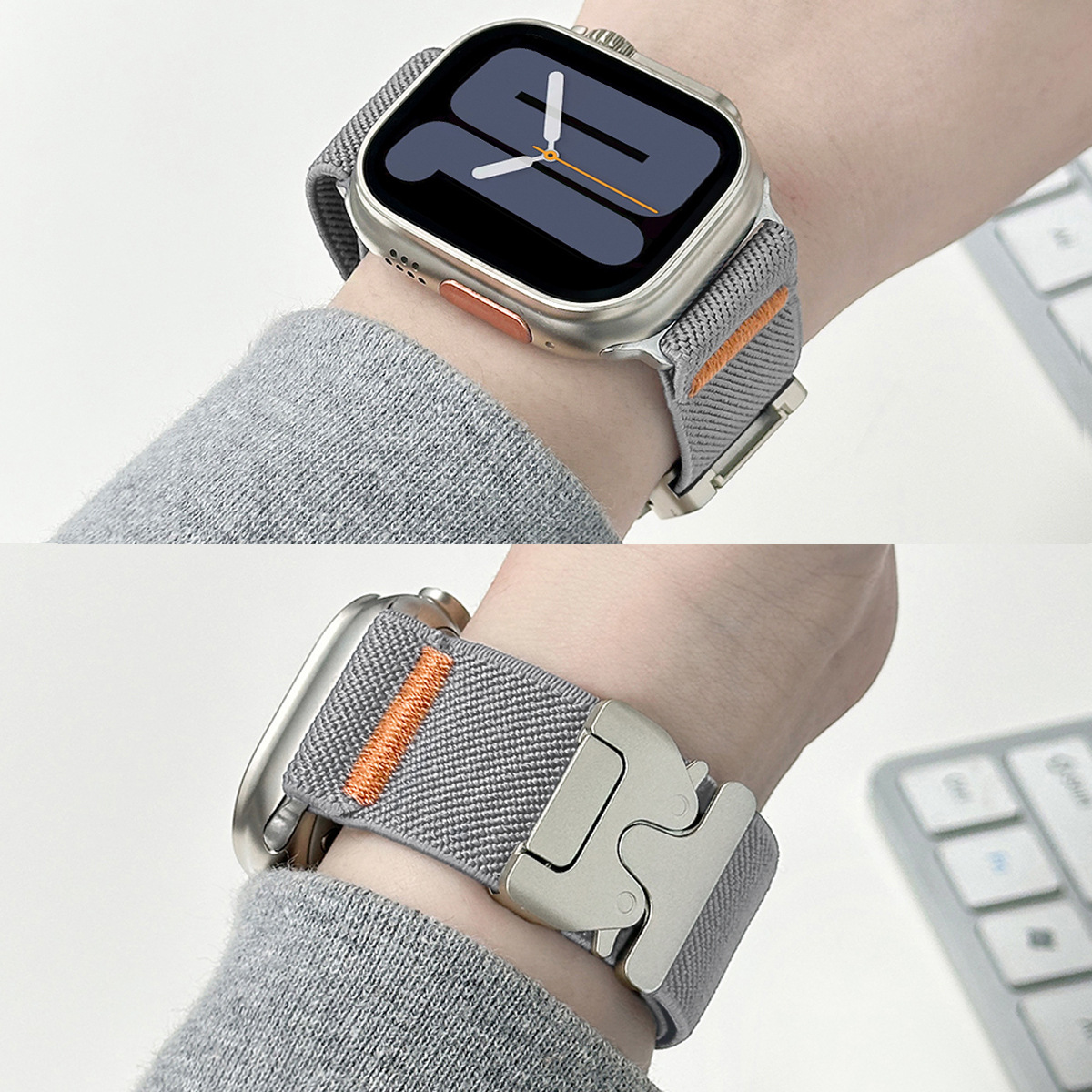 For Apple Watch Band Nylon Ela - Parachute Strap Elastic reseña y precio