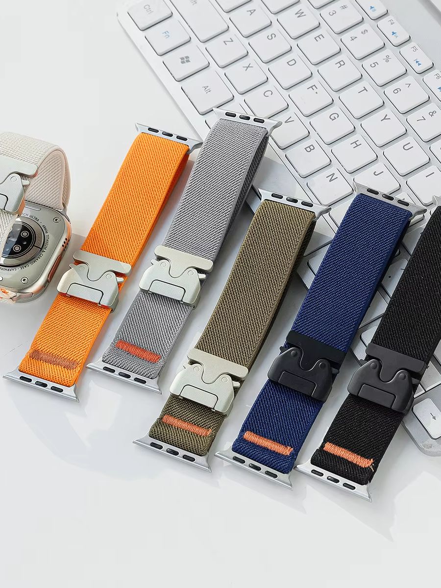 For Apple Watch Band Nylon Ela - Parachute Strap Elastic reseña y precio