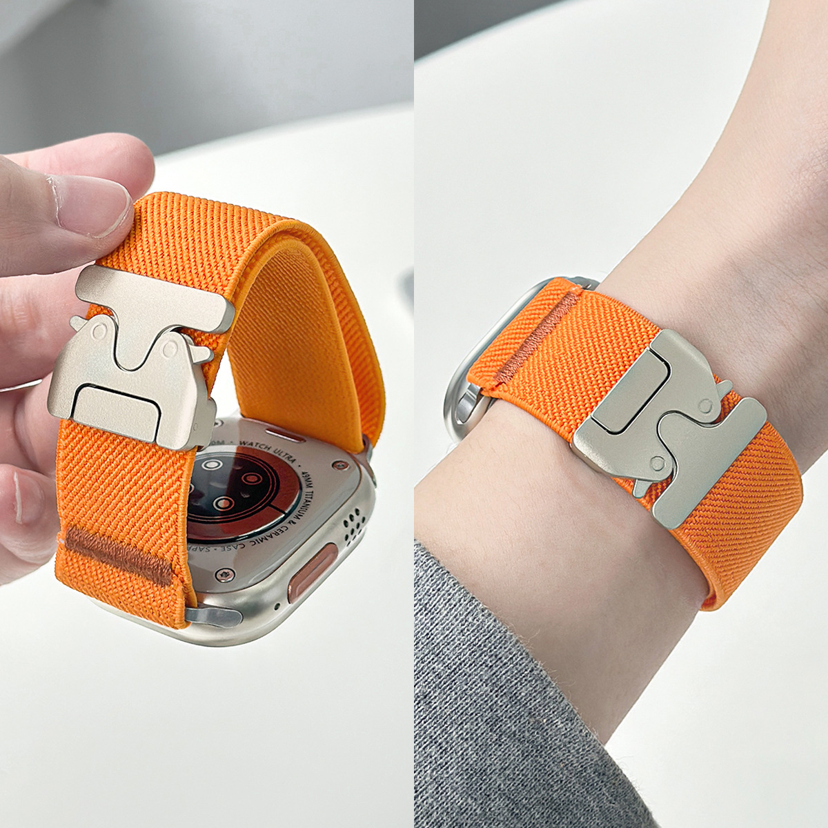 For Apple Watch Band Nylon Ela - Parachute Strap Elastic reseña y precio