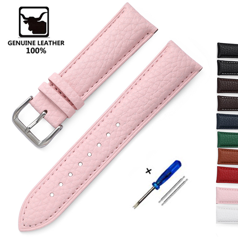 Litchi Pattern Soft Leather Wa - Suede Strap Watch reseña y precio