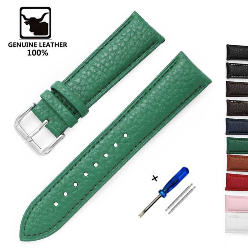 Litchi Pattern Soft Leather Wa - Suede Strap Watch reseña y precio