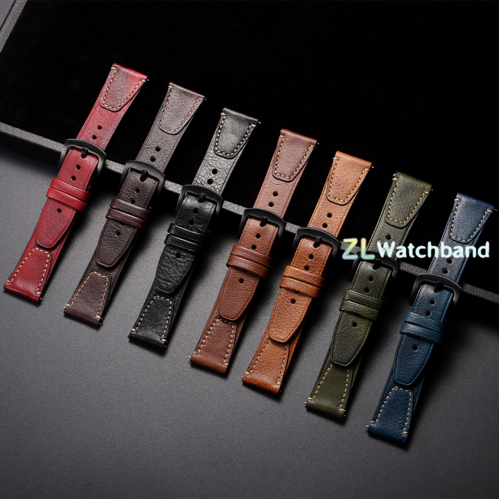 Genuine Vintage Leather Watch  - Leather Strap Quick Release reseña y precio