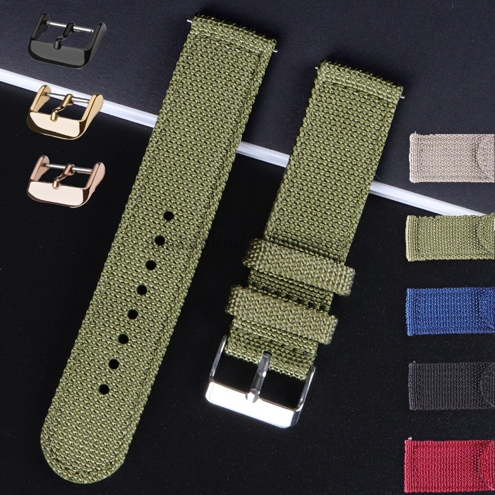 18 20 22 24mm Nylon Canvas Str - Nato Strap Nylon reseña y precio